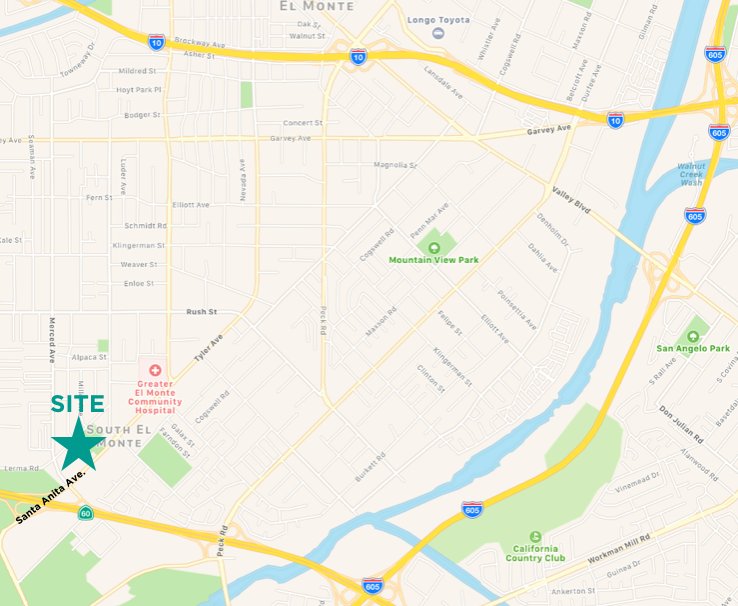 South El Monte Location Map